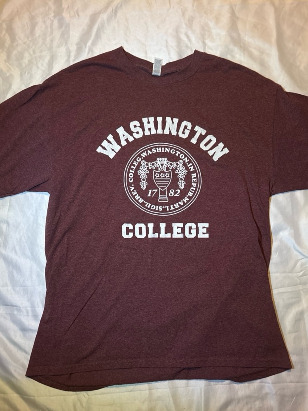 Jerzees Maroon Washington College Graphic Tee